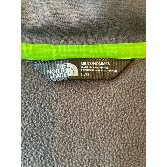 The North Face Men's Gray 1/4 Zip Pullover Fleece Jacket Size Large - Picture 3 of 10